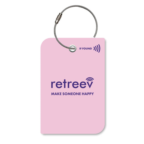 Pink Combo - 2 x Pink Originals Retreev Smart Tags & 9 x Smart Stickers Pink Combo - 2 x Pink Originals Retreev Smart Tags & 9 x Smart Stickers
