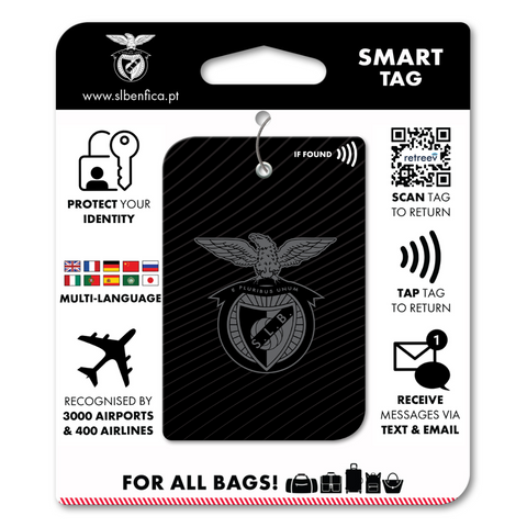 S.L Benfica - Black Logo - retreev SMART Tag - © Official S.L.B Licensed Smart Tags S.L Benfica - Black Logo - retreev SMART Tag - © Official S.L.B Licensed Smart Tags