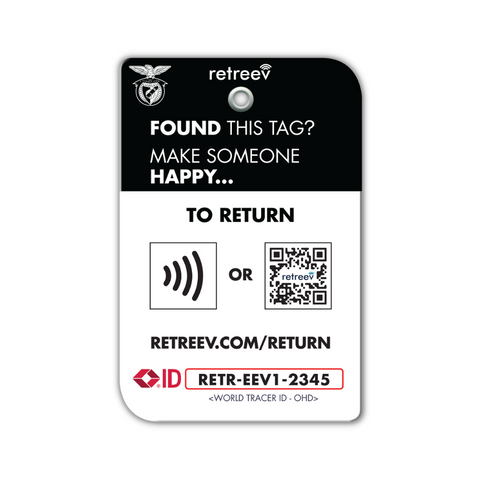 S.L Benfica - Black Logo - retreev SMART Tag - © Official S.L.B Licensed Smart Tags S.L Benfica - Black Logo - retreev SMART Tag - © Official S.L.B Licensed Smart Tags