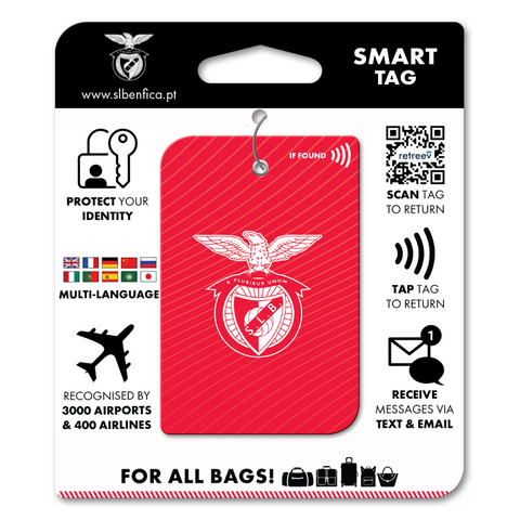 S.L. Benfica - Red - retreev SMART Tag - © Official S.L.B Licensed Smart Tags S.L. Benfica - Red - retreev SMART Tag - © Official S.L.B Licensed Smart Tags