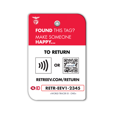 S.L. Benfica - Red - retreev SMART Tag - © Official S.L.B Licensed Smart Tags S.L. Benfica - Red - retreev SMART Tag - © Official S.L.B Licensed Smart Tags