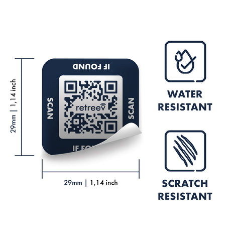 Pink Combo - 2 x Pink Originals Retreev Smart Tags & 9 x Smart Stickers Pink Combo - 2 x Pink Originals Retreev Smart Tags & 9 x Smart Stickers