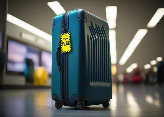 Why should people protect their identity on their luggage?