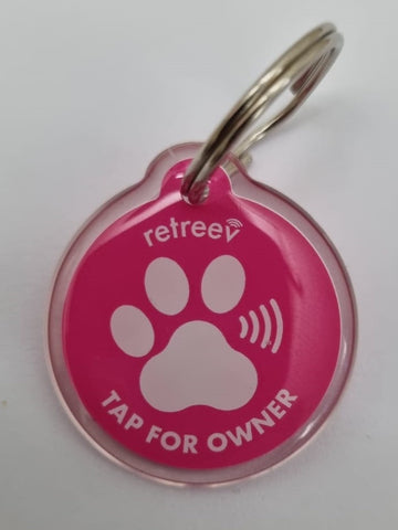 Smart Dog Tag - PINK  - Pre-Order NOW