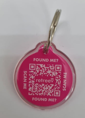 Smart Dog Tag - PINK  - Pre-Order NOW