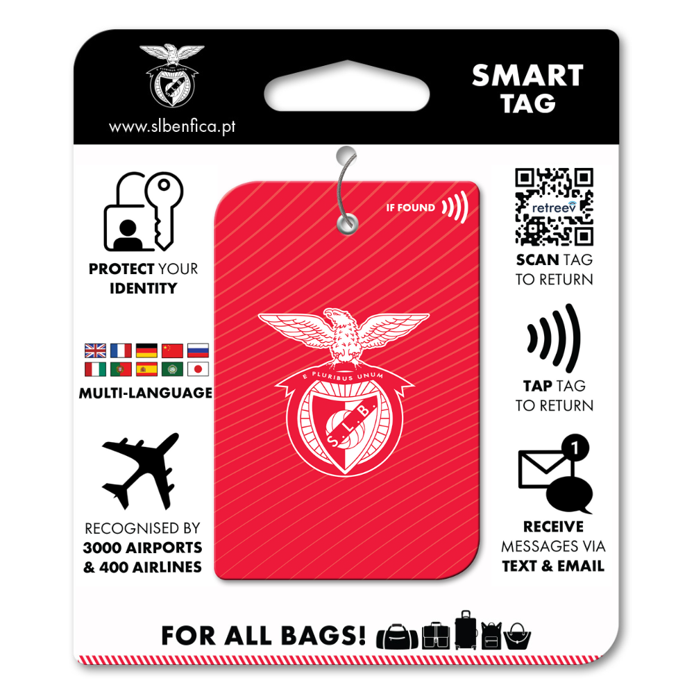 S.L. Benfica - Red - retreev SMART Tag - © Official S.L.B Licensed Smart Tags