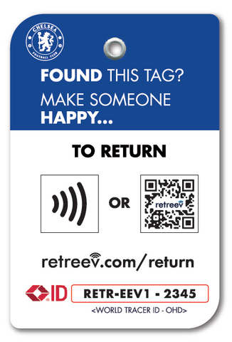 Chelsea FC - retreev SMART Tag - © Official Licensed Product of Chelsea FC