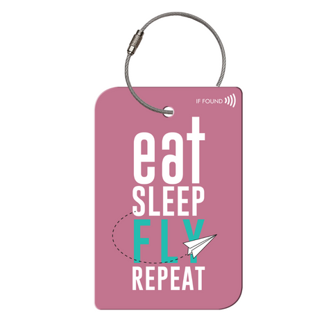 retreev SMART Tag - Eat. Sleep. Fly. Repeat.