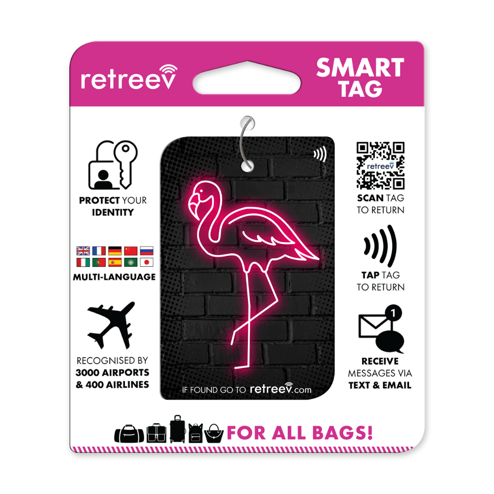 retreev SMART Tag - Flamingo